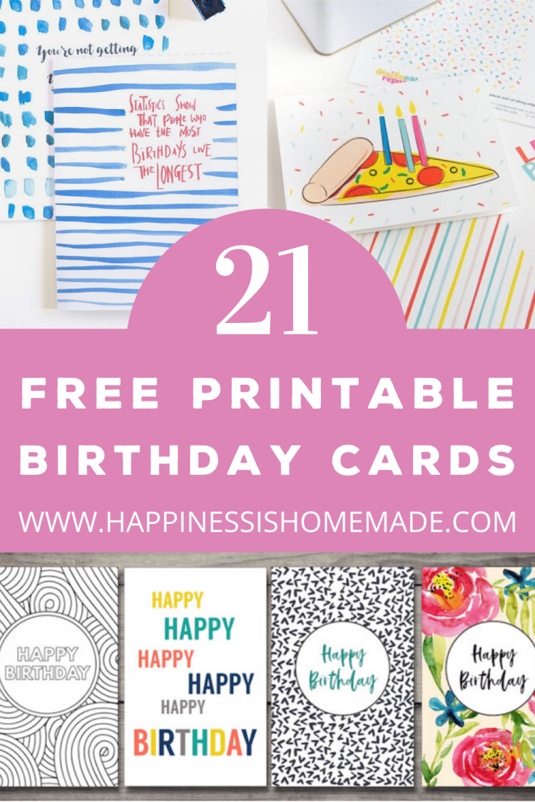 21 free printable birthday cards pin graphic