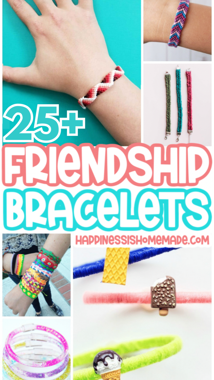 25+ Friendship Bracelets collage photo