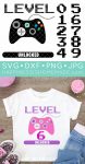 gamer level unlocked free birthday svg file 