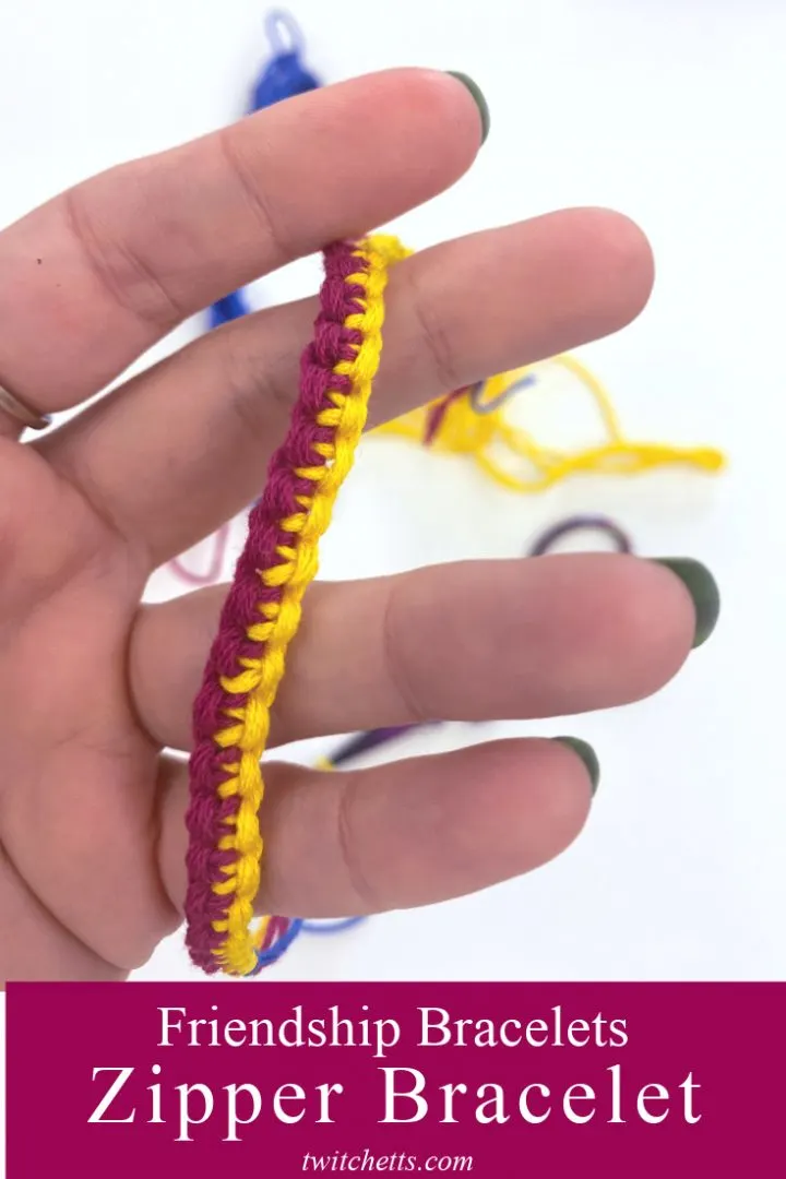 zipper pattern friendship bracelet