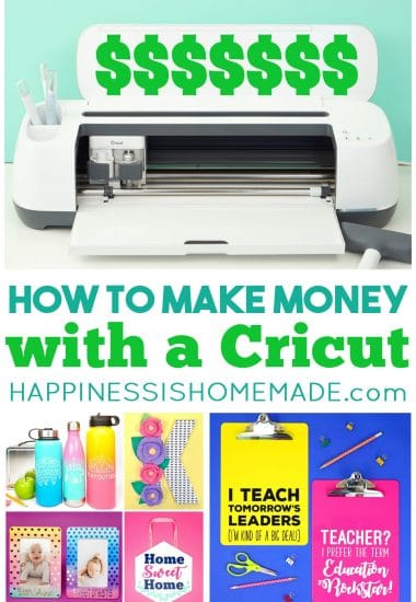 Collage of How to Make Money with a Cricut