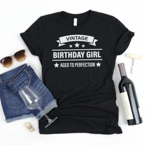 Vintage Birthday girl shirt