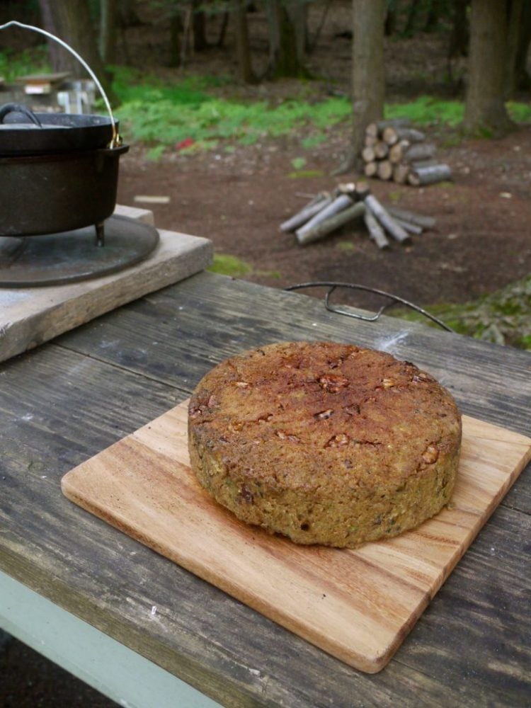 dutch oven made zucchini bread