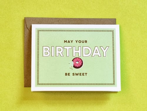 may your birthday be sweet printable card