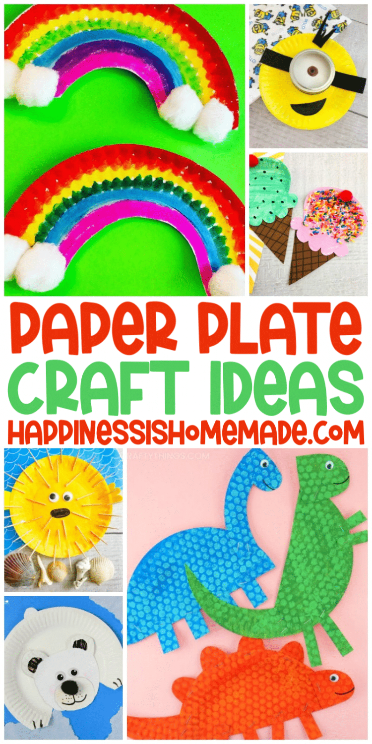 paper plate craft ideas collage
