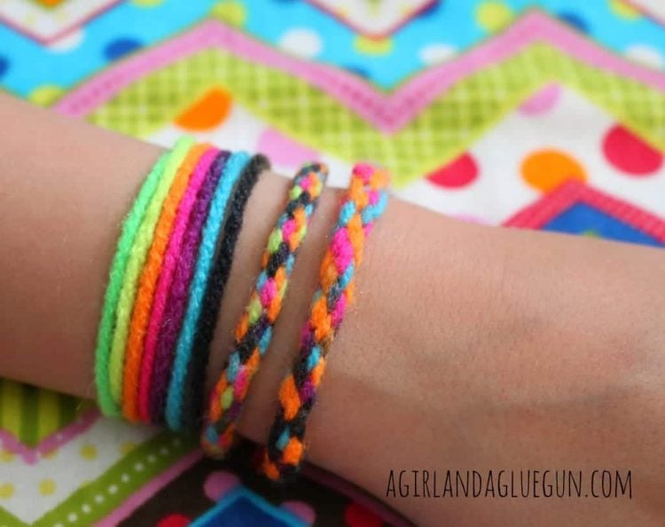 diy yarn friendship bracelets