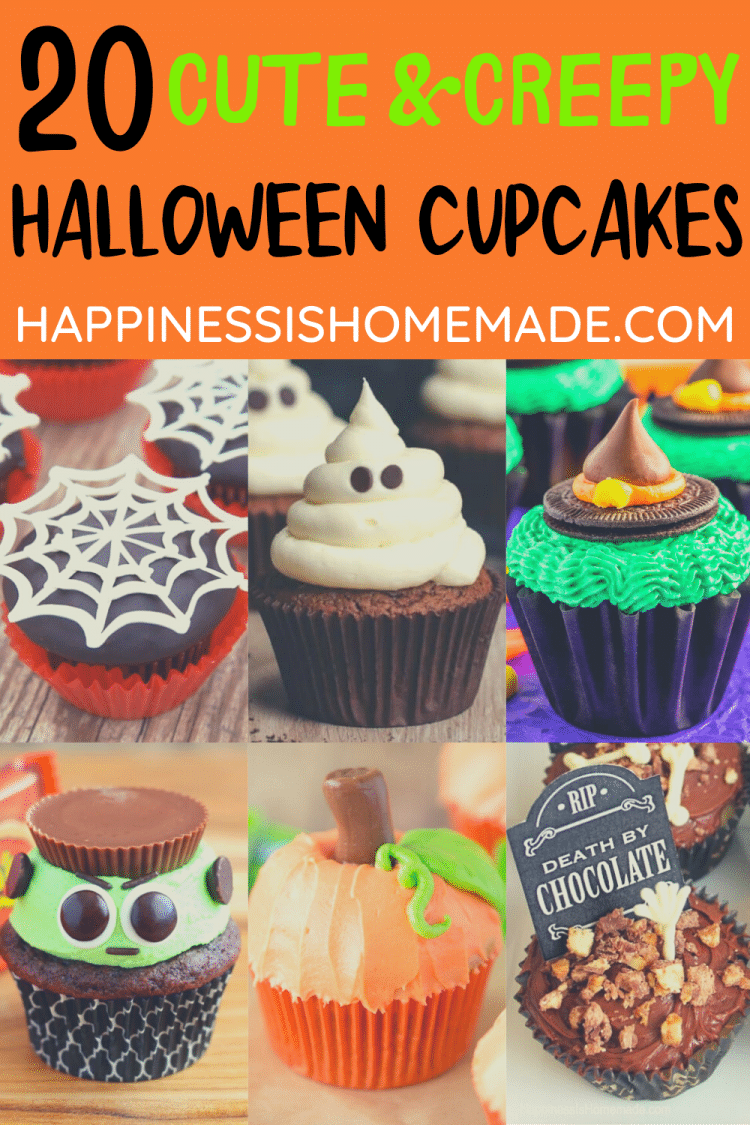 cute and creepy halloween cupcakes