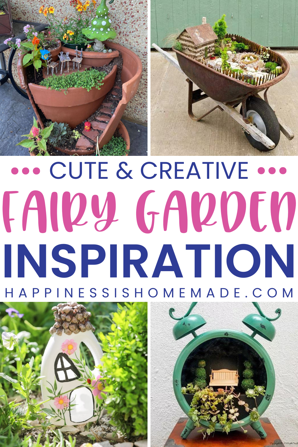 DIY Outdoor Garden Decor Ideas - Happiness is Homemade 