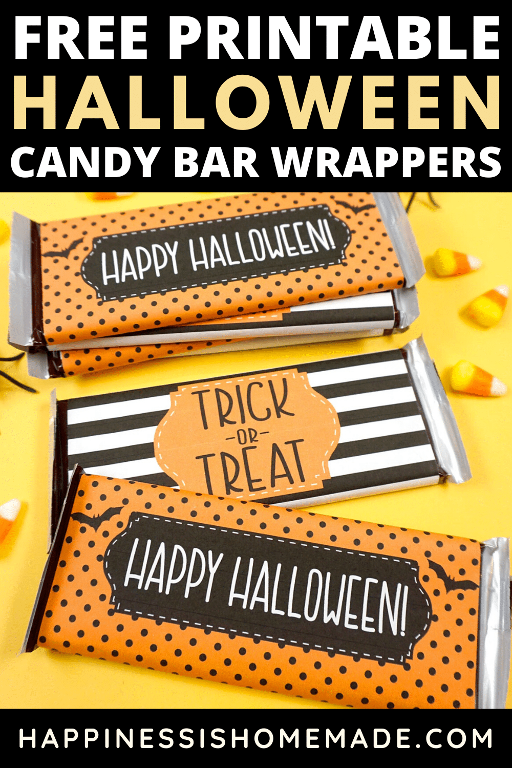 free printable halloween candy bar wrapper gifts and party favors