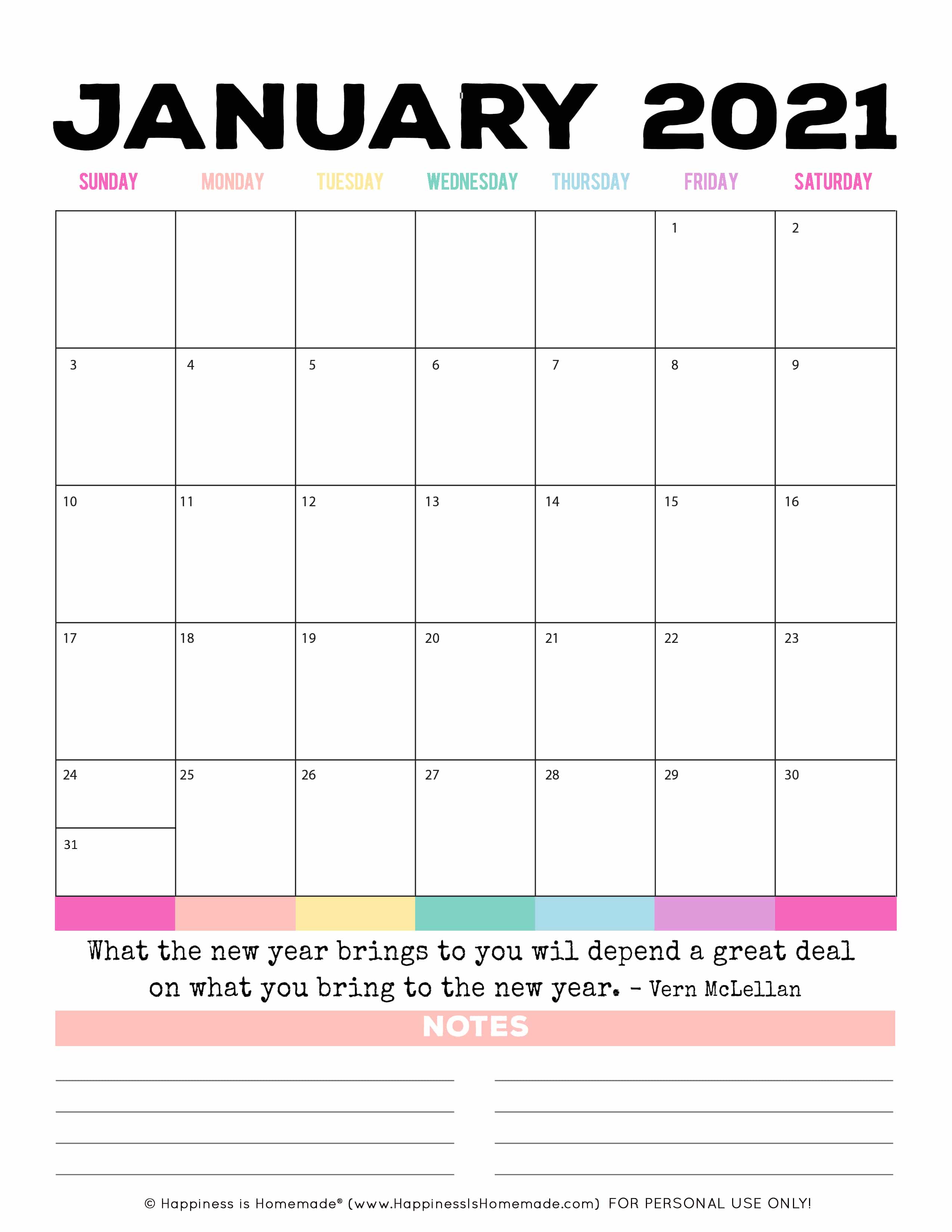 2020 2021 free printable monthly calendar happiness is homemade