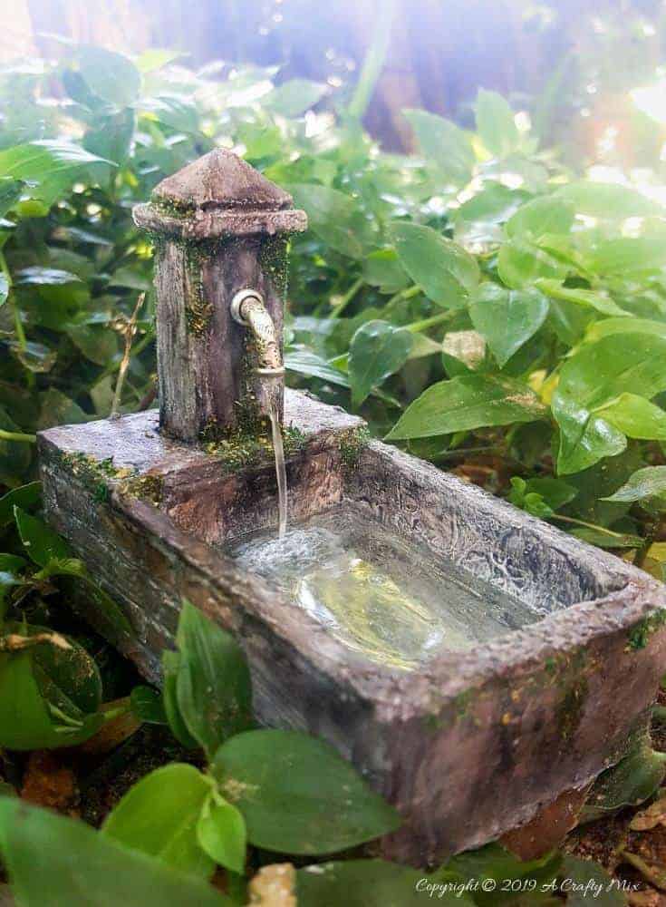 fairy garden water feature