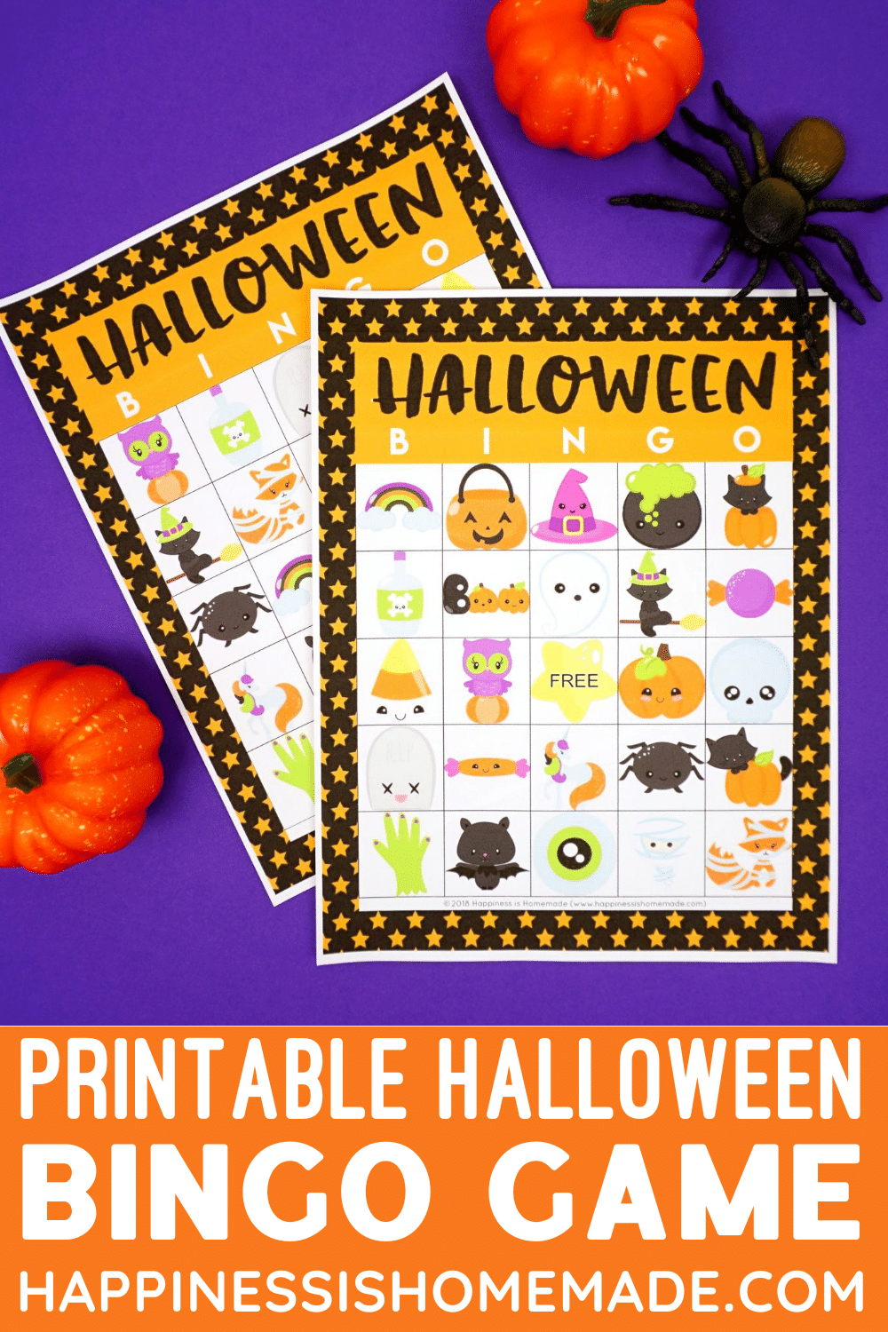 printable halloween bingo game 