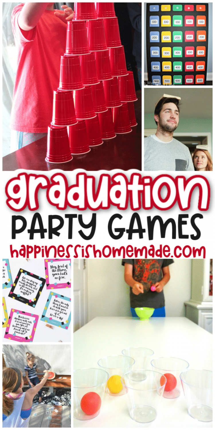 graduation party games from happinessishomemade.com