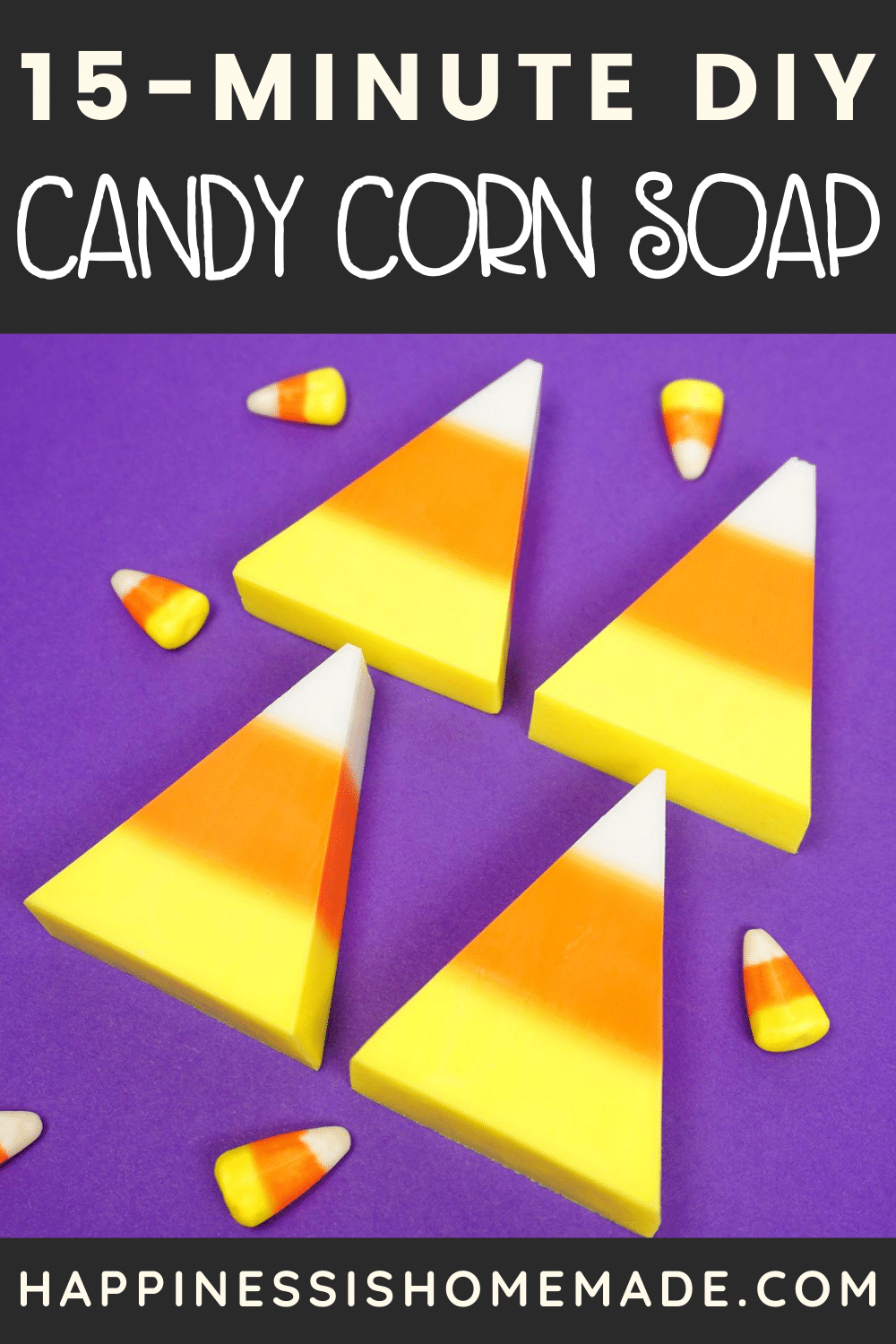 15 minute diy candy corn soap