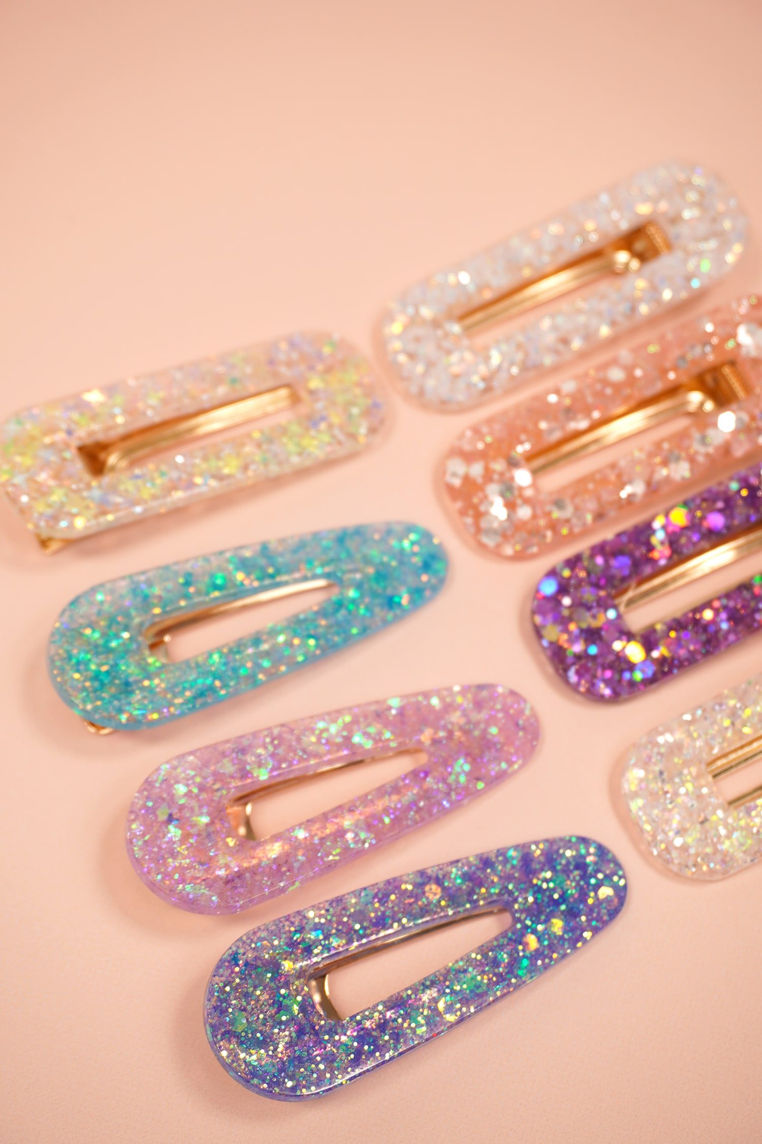 DIY resin barrettes and hair clips