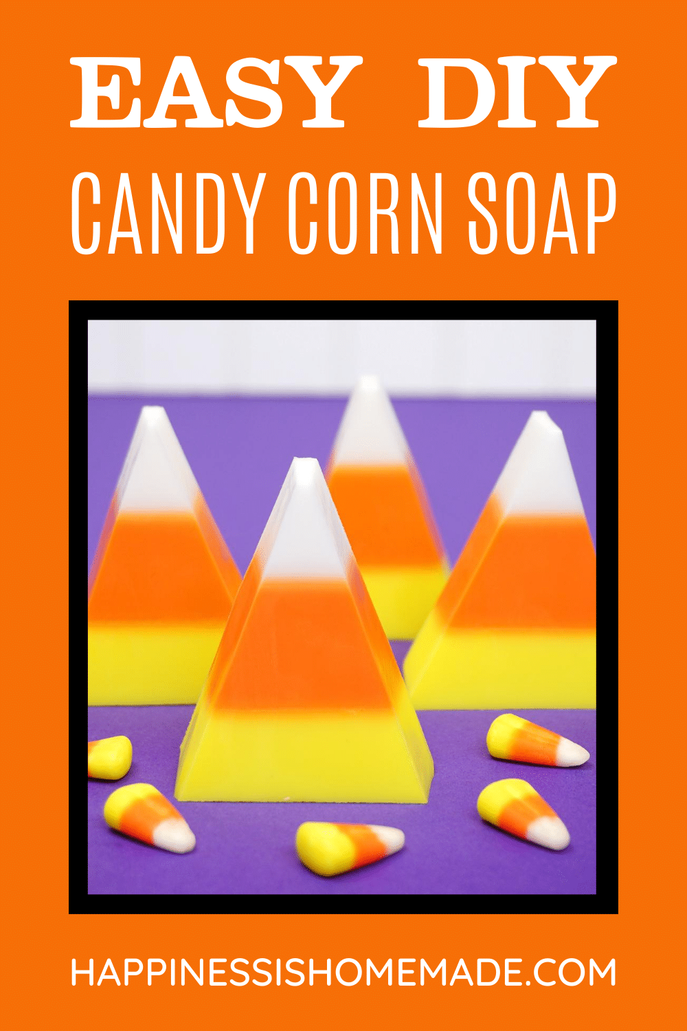 easy diy candy corn soap