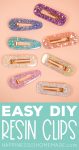 easy diy resin hair clip barrettes