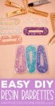 resin barrettes in mold