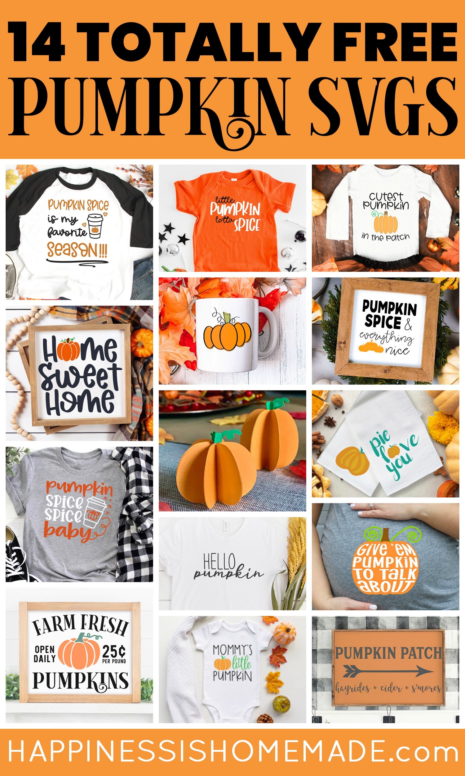 Download 14 Free Pumpkin Svg Files Happiness Is Homemade PSD Mockup Templates