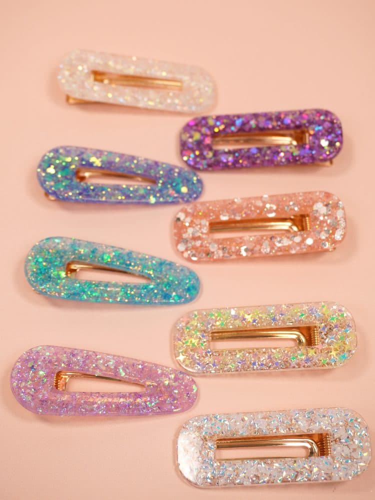Easy DIY Resin Hair Clips Happiness is Homemade