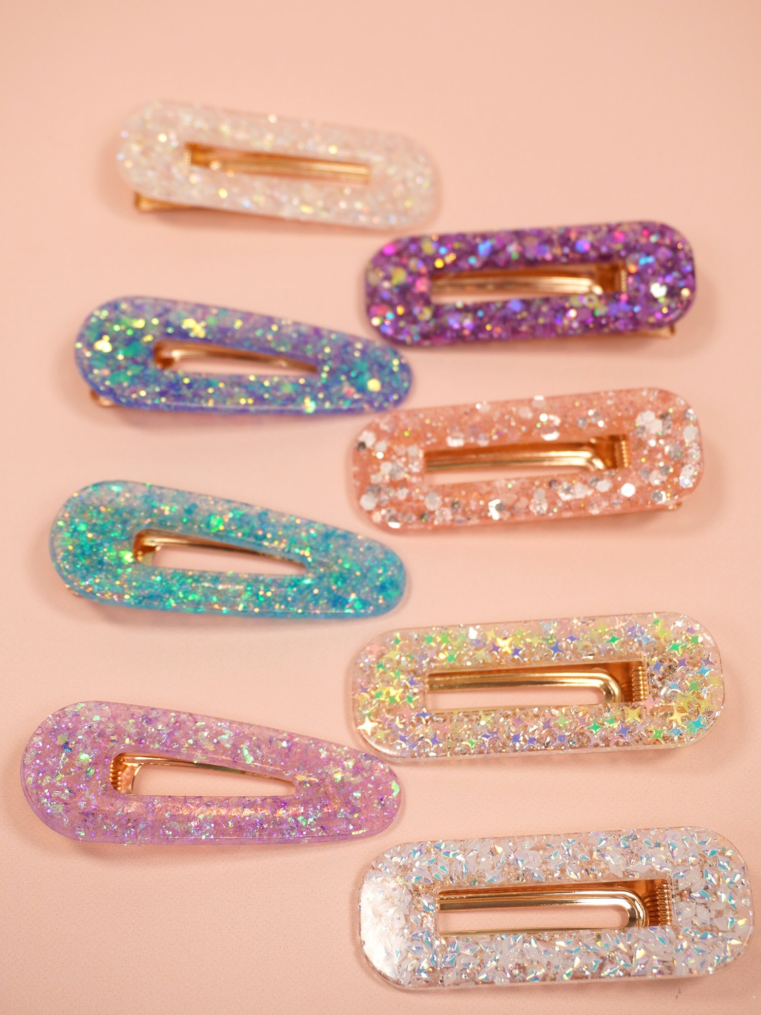DIY resin barrettes and hair clips