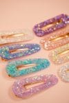 DIY epoxy barrettes and hair clips