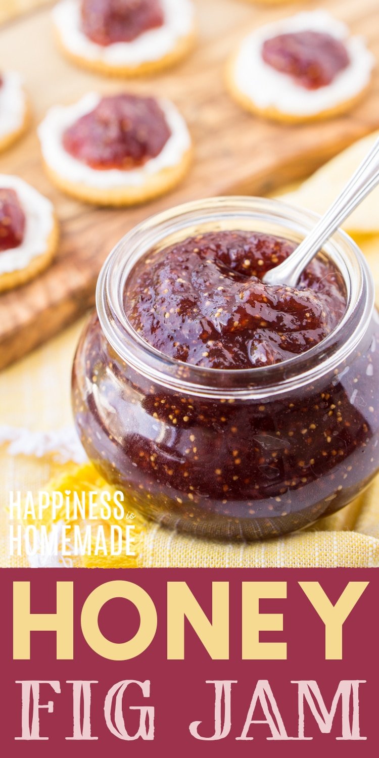 honey fig jam recipe in gift jar