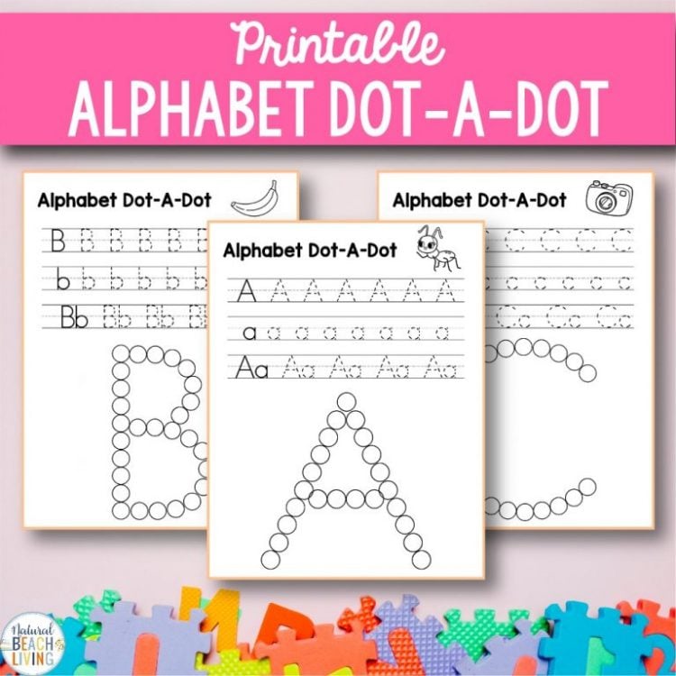 printable alphabet dot-a-dot for kids