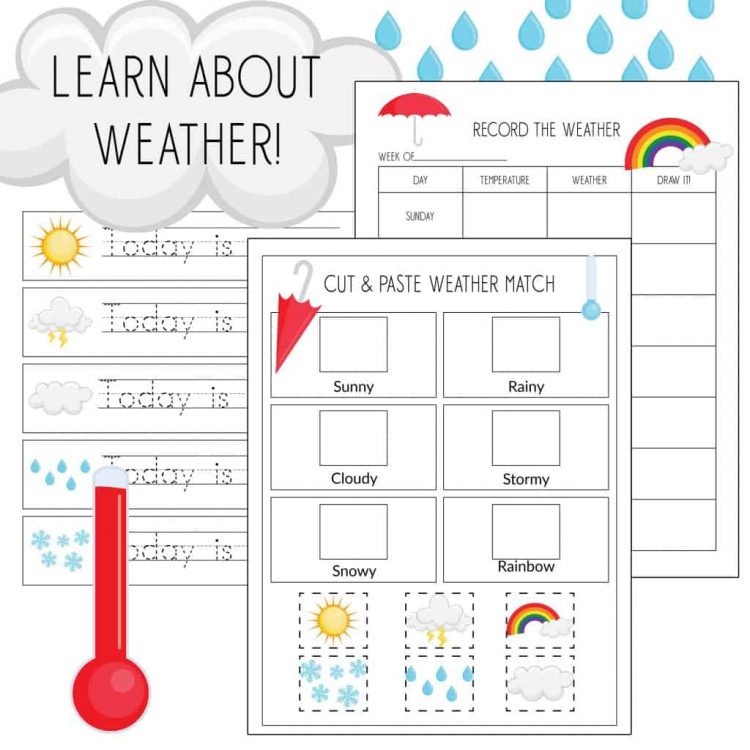 free printable record the weather worksheets