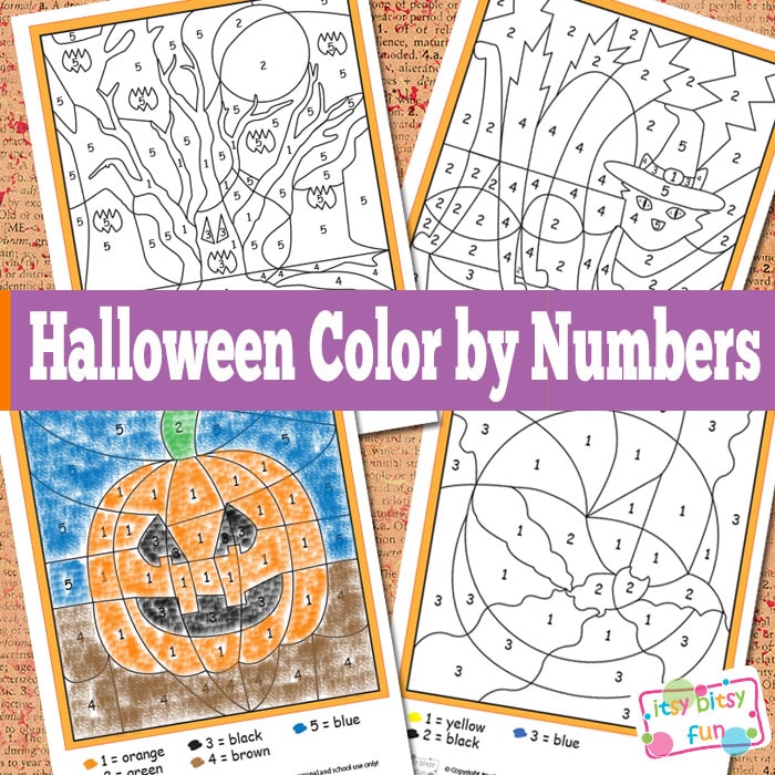 free printable color by numbers pages