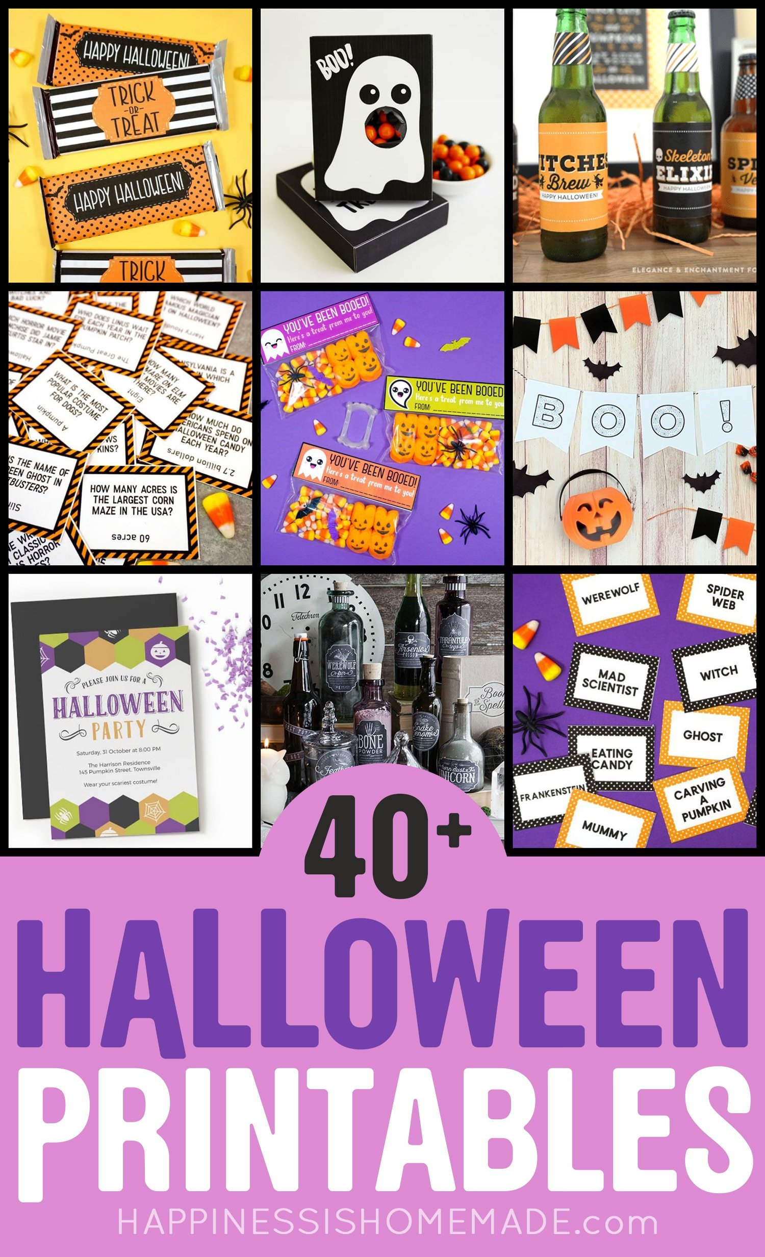 40+ halloween printables for adults and kids