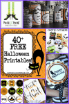 collage of 40+ free halloween printables 