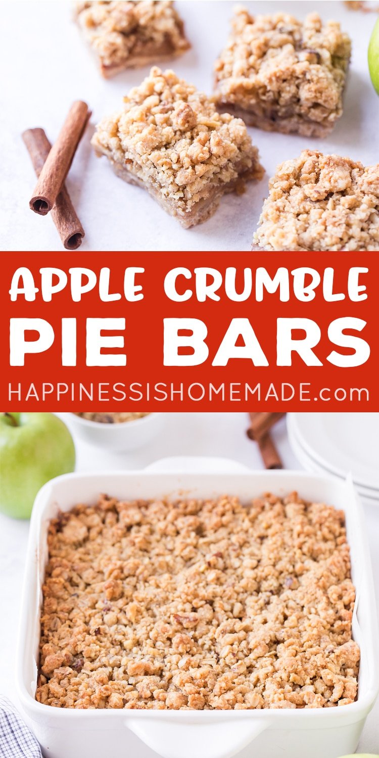 apple crumble pie bars