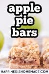 apple pie bars pin graphic