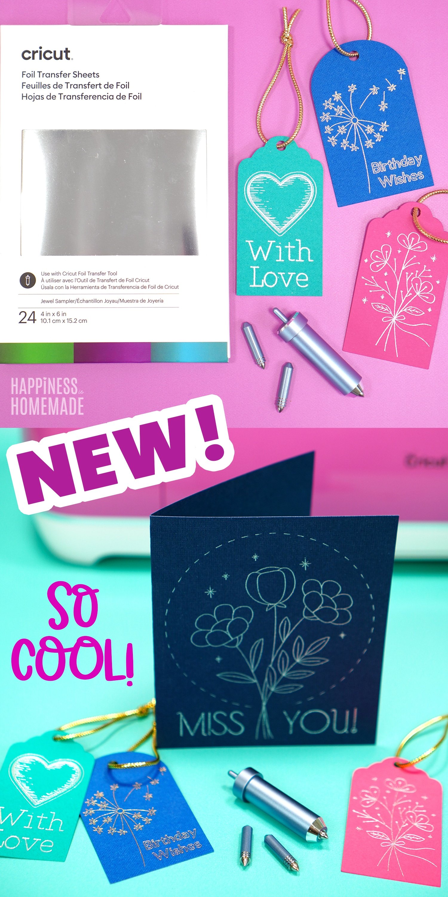Tips for Using the Cricut Foil Transfer Tool - Cardstock Quality