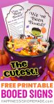 the cutest youve been booed printable set in halloween bucket