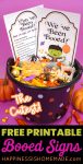 halloween bucket with youve been booed printables