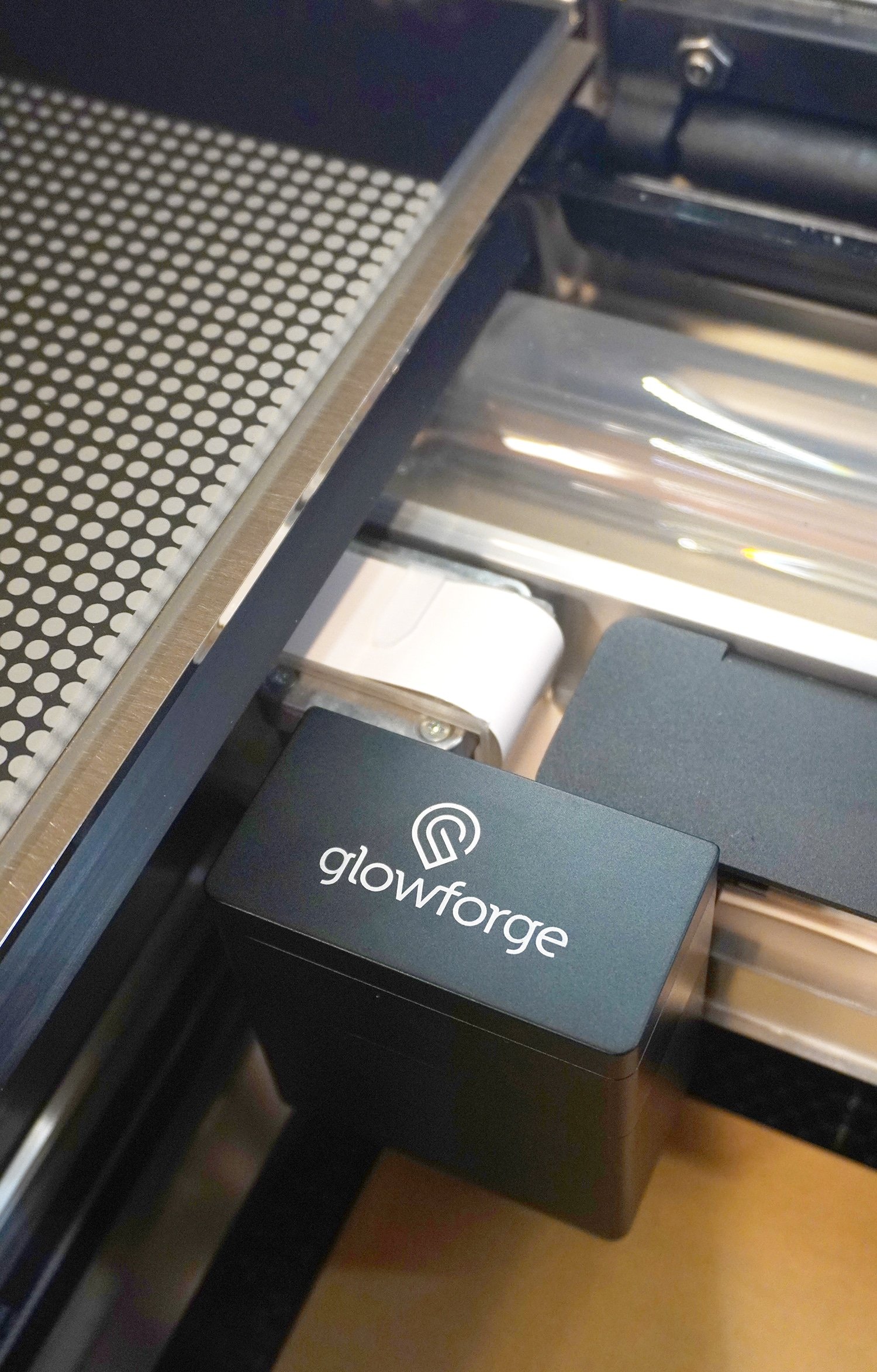 glowforge pro machine laser head