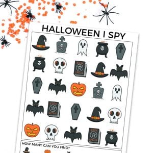 Halloween I-SPy Printable