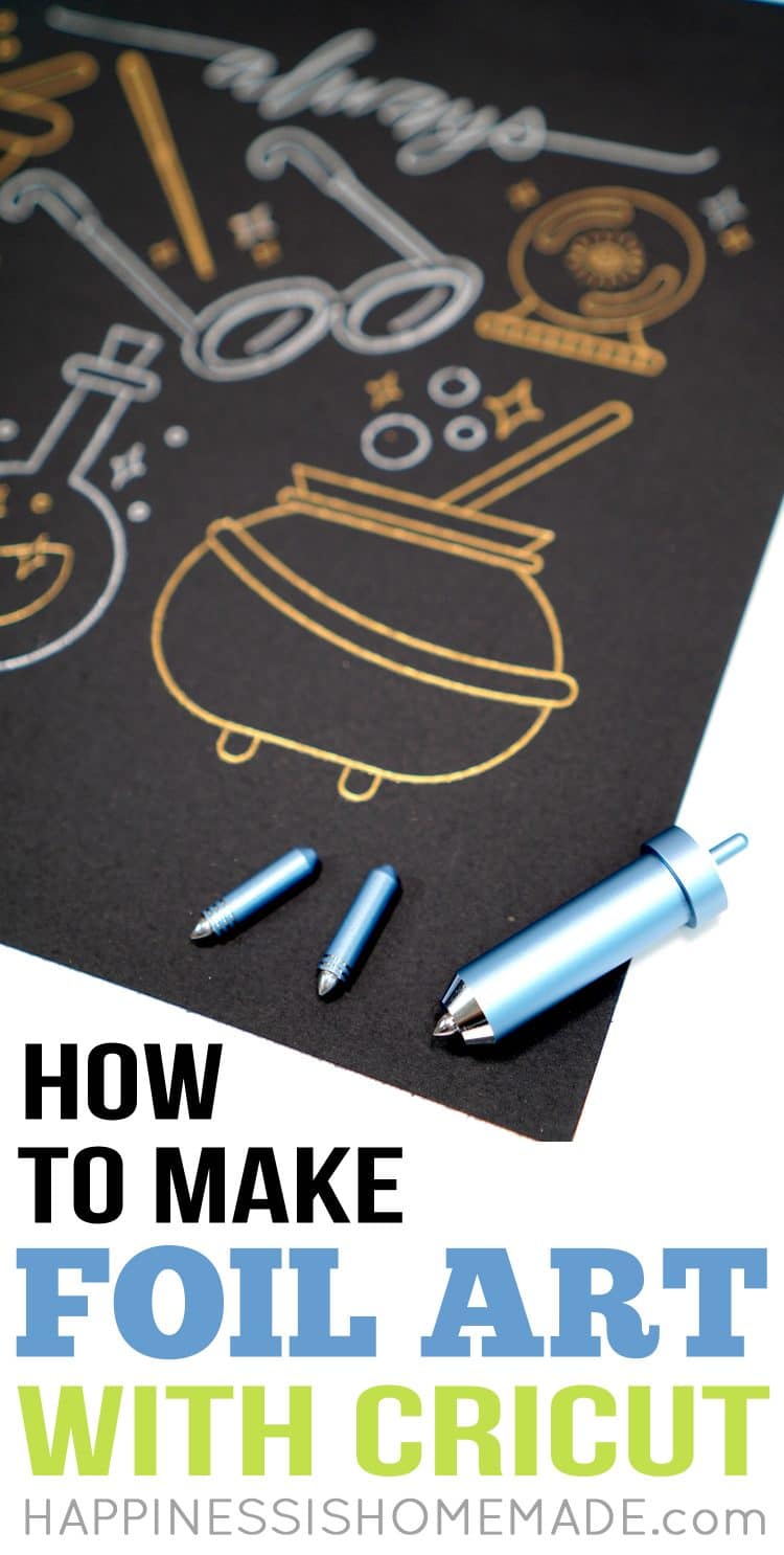 DIY Foil Art Prints with the Cricut Foil Transfer System Happiness is