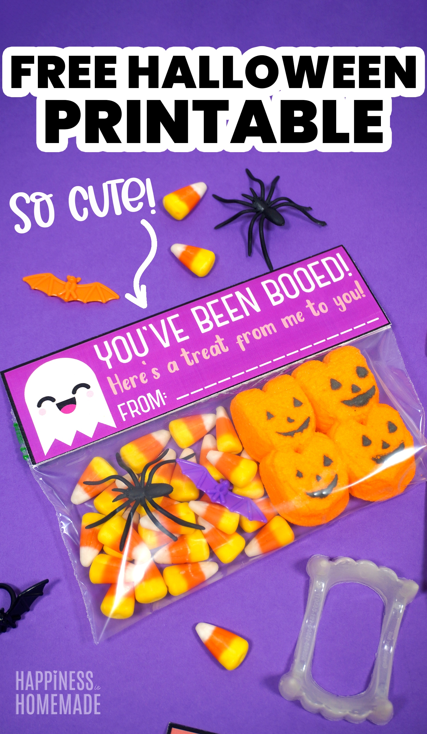 free printable halloween booed treat bags