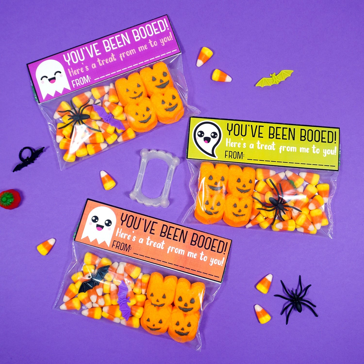 youve been booed halloween treat bag toppers 