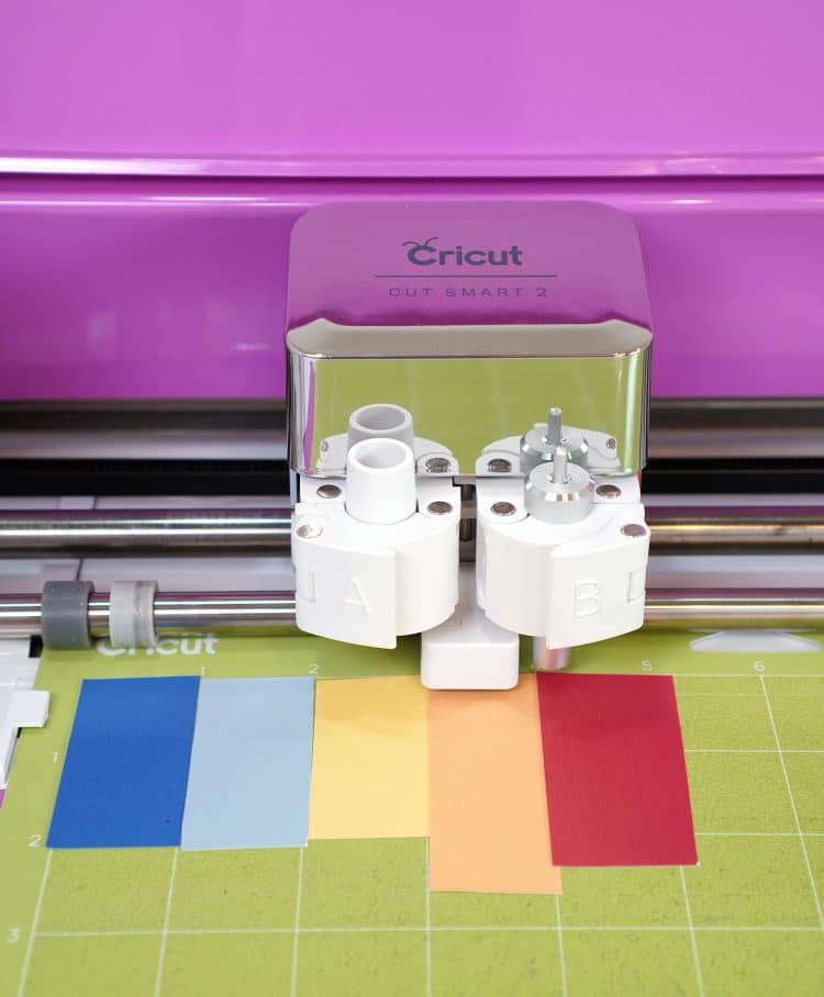 cricut machine cutting infusible ink scraps