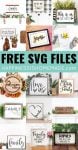 Collage of 15 Free Family SVG Files and Example Projects