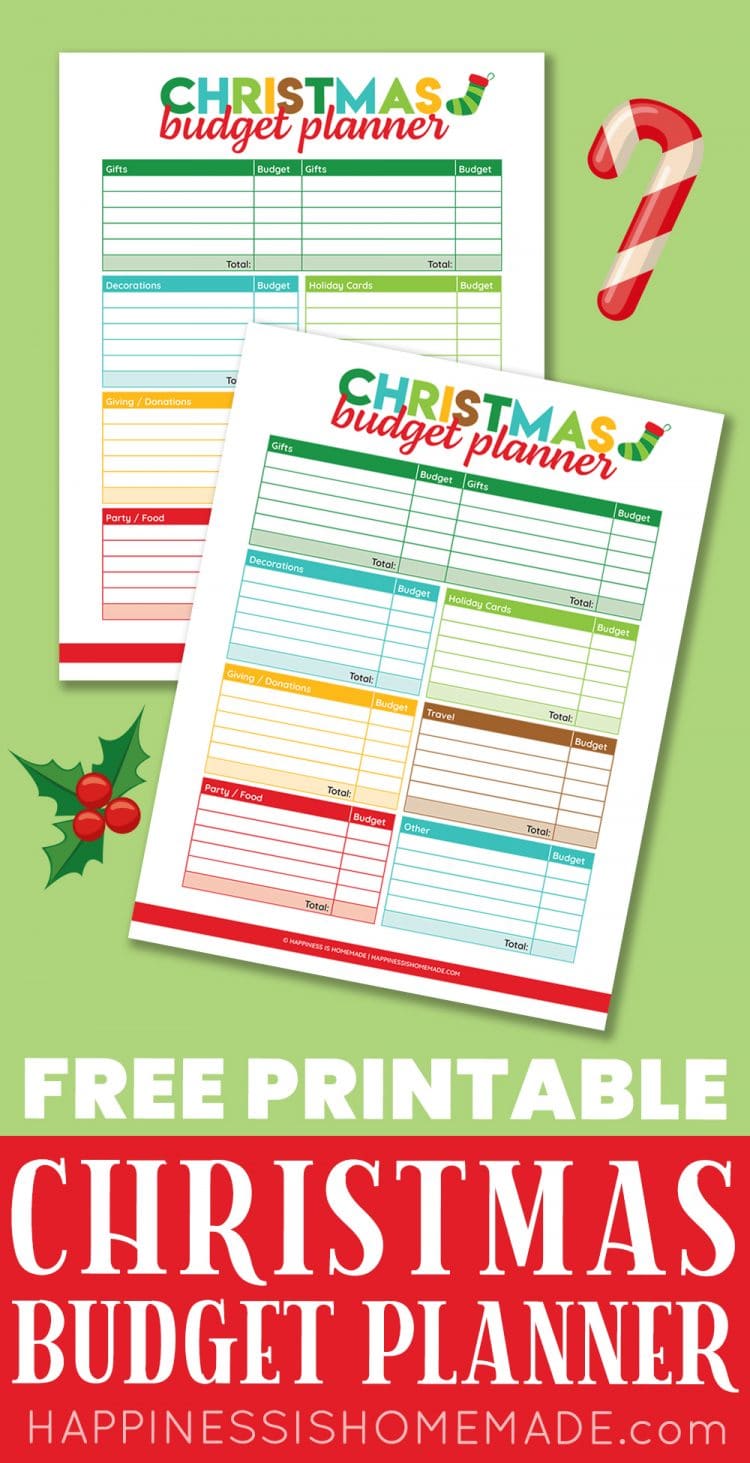 free printable christmas budget worksheet