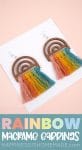 Glowforge Craft Rainbow Macrame Earrings pin