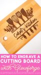 how to engrave a cutting board with a glowforge