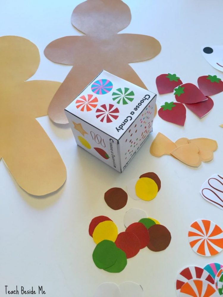 roll a gingerbread man christmas game