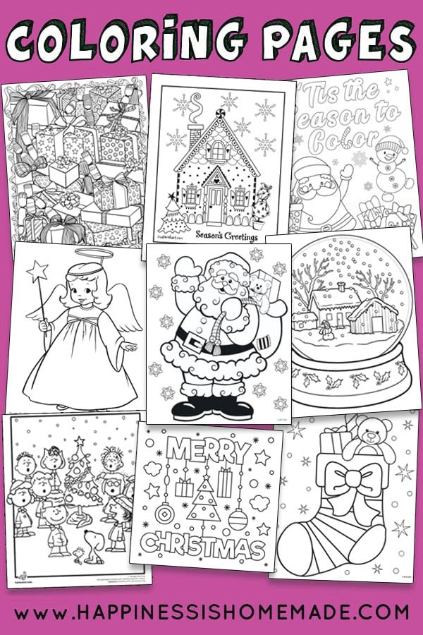 20+ FREE Christmas Coloring Pages for Adults and Kids