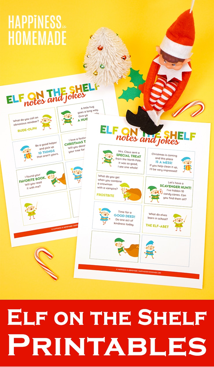 elf on the shelf printables for kids